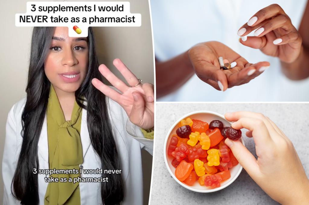 Pharmacist reveals 3 types of supplements she avoids